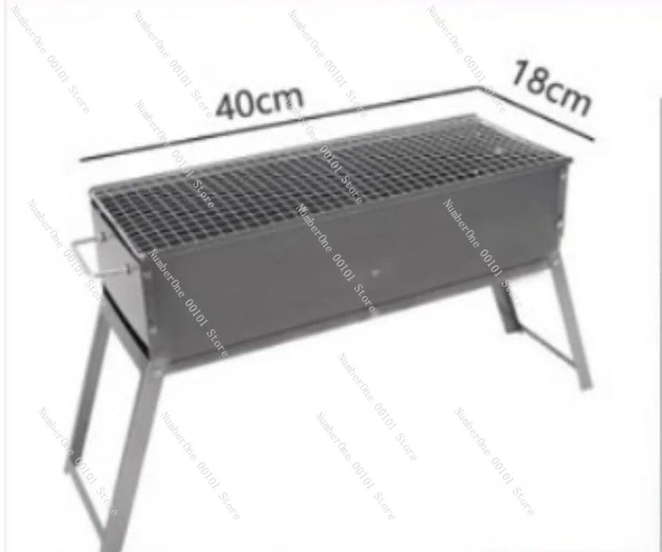 Barbecue Grill Household Outdoor Folding Portable Barbecue Grill Lamb Skewers Stove Carbon Charcoal Barbecue Commercial