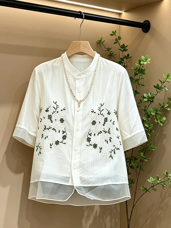 

Fashionable Summer New Large Size T-Shirt Women's Short Sleeve Print Comfortable Color Block Breathable Korean Style Top