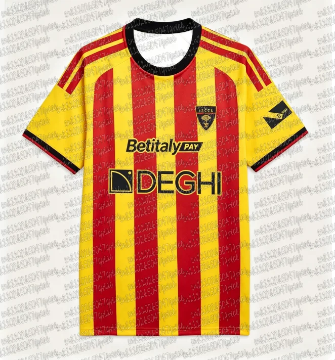 2026/27 Atmungsaktives Fußballtrikot für die ganze Familie, USA, schnelltrocknend, Heimtrikot für Herren, Geschenk, Top-Produkt für Erwachsene, Heimfußballspiel, Lecce Hot – Detail 5