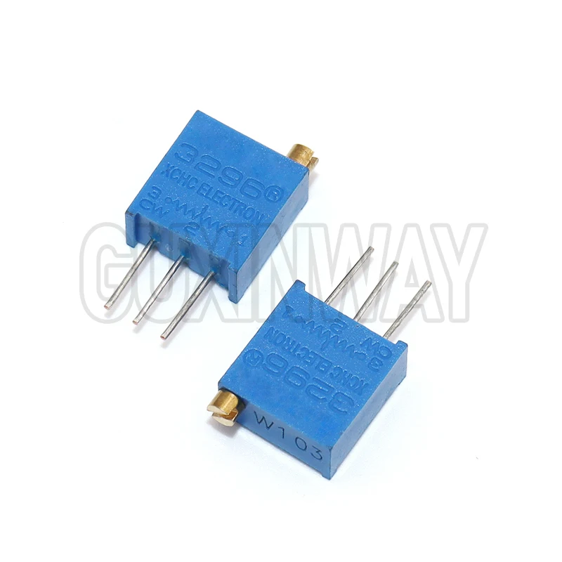 10PCS 3296 Potentiometer Kit High Precision 3296W Variable Resistor 100R -1M 200R 500R 1k 2k 5K 10K 20K 50K 100K 200k 500k