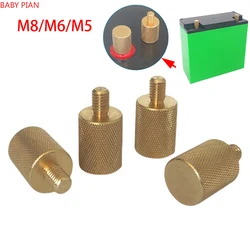 M5/M6/M8 Pure Copper Terminals Solar Lifepo4 Battery RV Yacht Lithium Battery Plastic Shell Battery Positive Negative Terminals