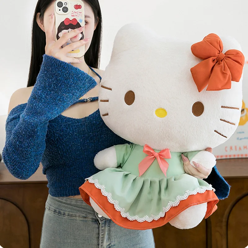 

32CM Kawaii Hello Kitty Kuromi My Melody My Melody KT Cat Trail Plush Doll Pp Cotton Filled Cartoon Plush Doll Cute Ornament