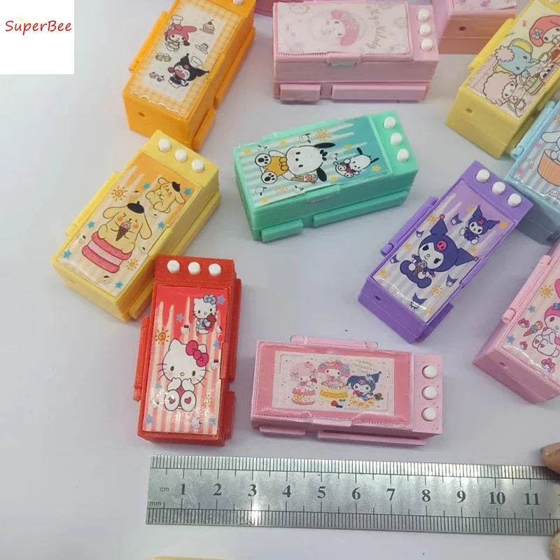 Dollhouse Miniature School Supplies Mini Simulation Multi-function Pencil Case/pencil Case Furniture Decoration Accessories