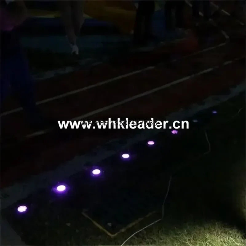 Wmwmnu Interactive Smart Walkway LED Lights for Runners Underground Buried Turtle Lamp Side Installation Outdoor Running Path