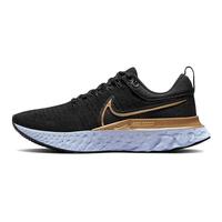 Nike Nike React Infinity Run Flyknit 2 Black Metallic Gold Women's Sneakers shoes CT2423-009