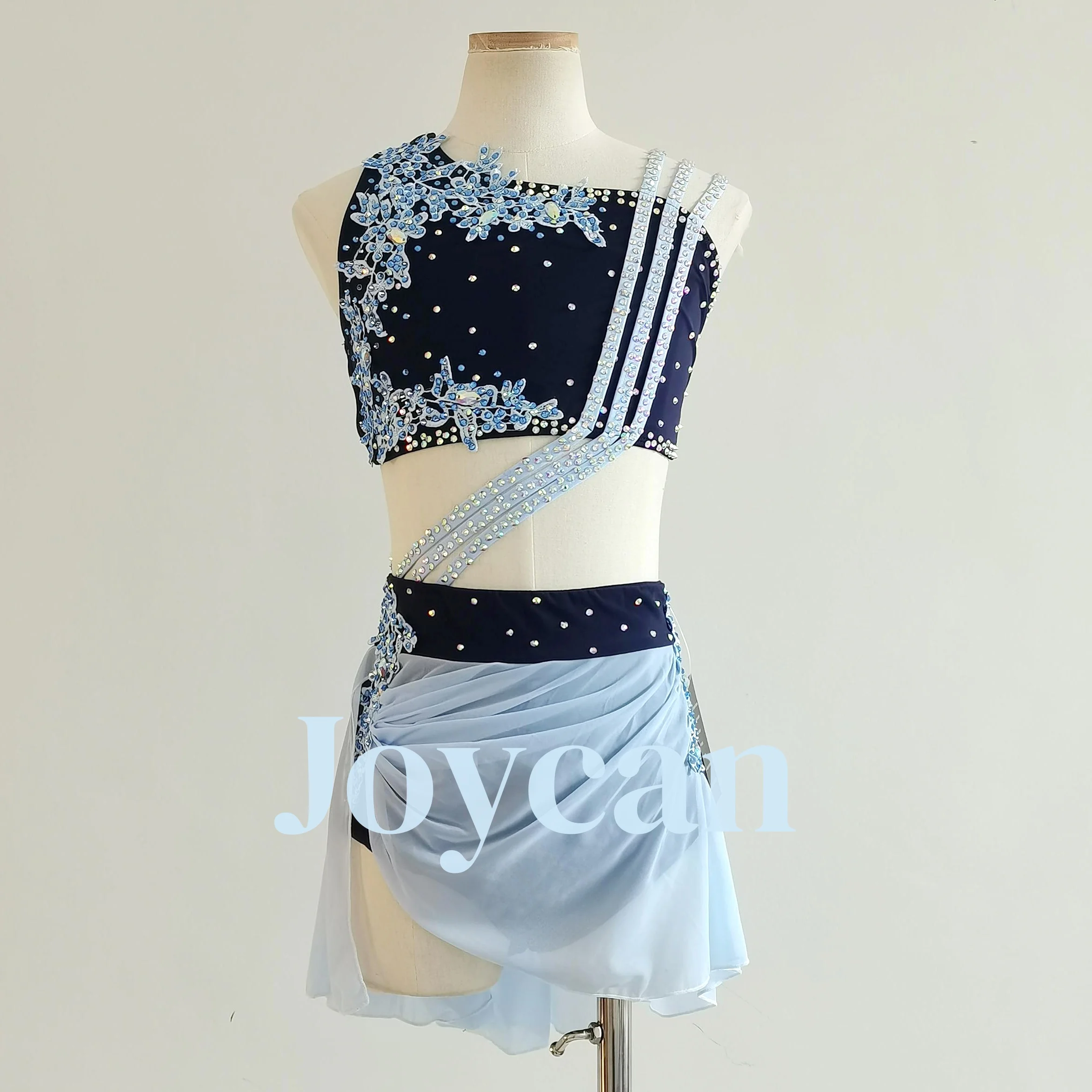 Joycan Lycial Dans Jurk Meisje Diamant Cuatomized Pole Dance Mode Prestaties Competitie Dans Jurk BD9819
