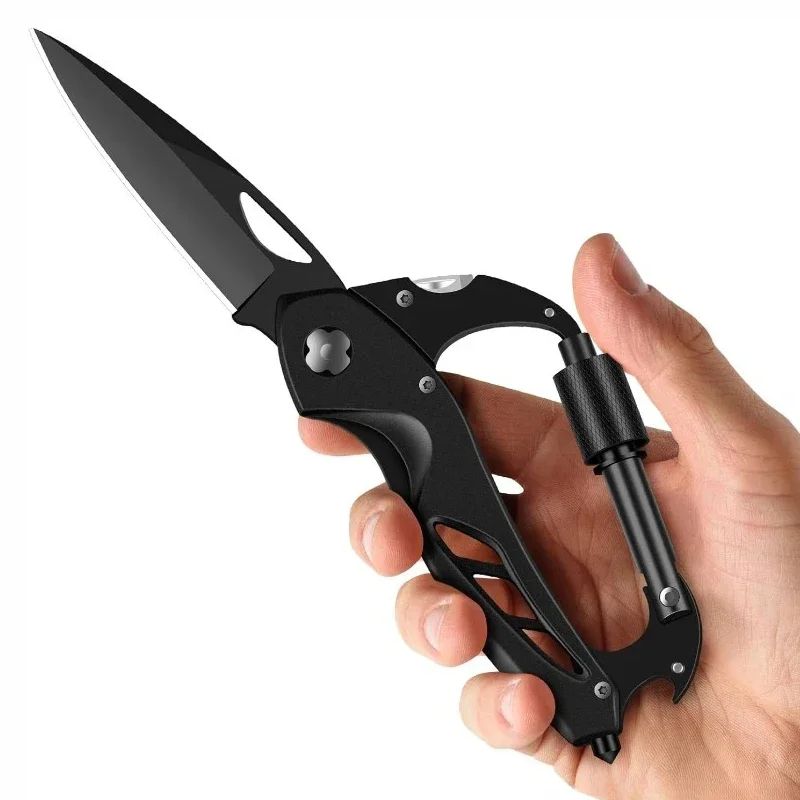 Многофункциональный складной нож с пряжкой для альпинизма EDC, портативные карманные ножи, многоцелевой инструмент для выживания в кемпинге