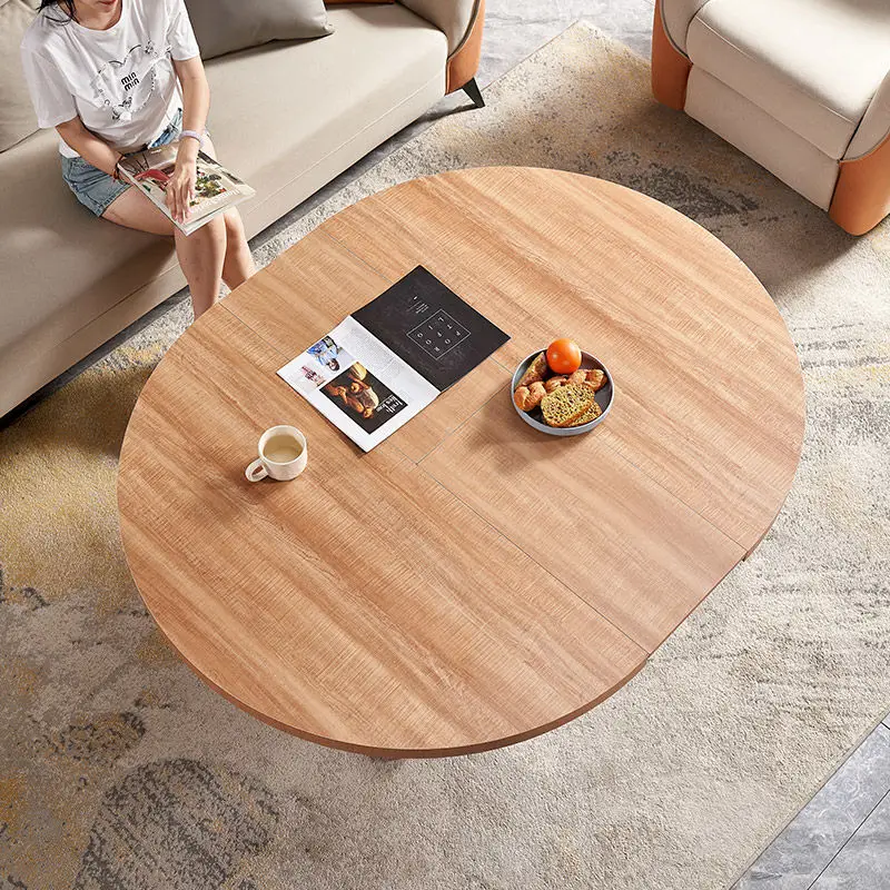 

Folding dining table, dual-purpose table, small apartment foldable movable belt wheel