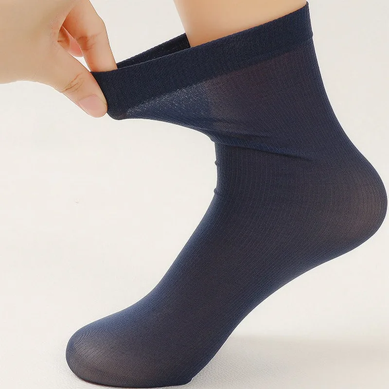 Men Ice Silk Sock Summer Ultra-thin Socks