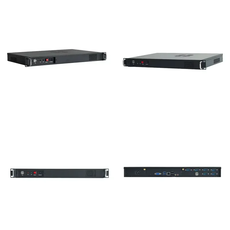 2026  Newest 1U Server IPC100U Industrial PC Alder Lake Core I5 1235U VGA/DP Rack Server 5G M.2 Wifi 1/2*LAN