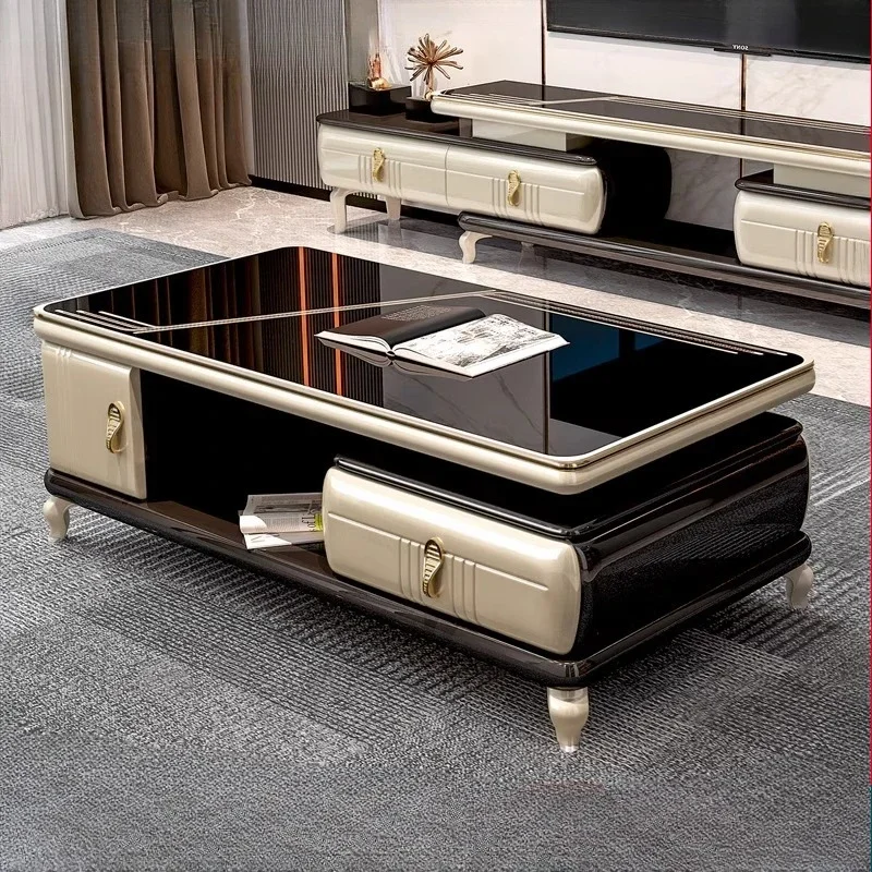 

Marble Interior coffee table luxury living room lounge center side table portable modern salon mesa de centro home furniture