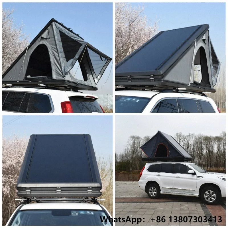 Manufacture  Travel  Hard Top Shell Aluminum Roof Top Above the Vehicle-mounted Tents