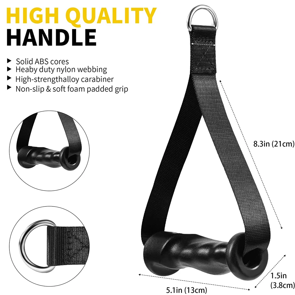 Ergonomics Handle Antiskid GYM Equipment Accessories Rowing Machine Strength Training Apparatus