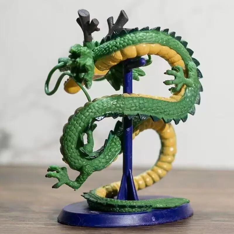 12cm Drachen ball Cyan Drachen handgemachte Modell Figur Dekoration Drachen ball Z Anime Drachen puppe Spielzeug Dekoration Geburtstags geschenk