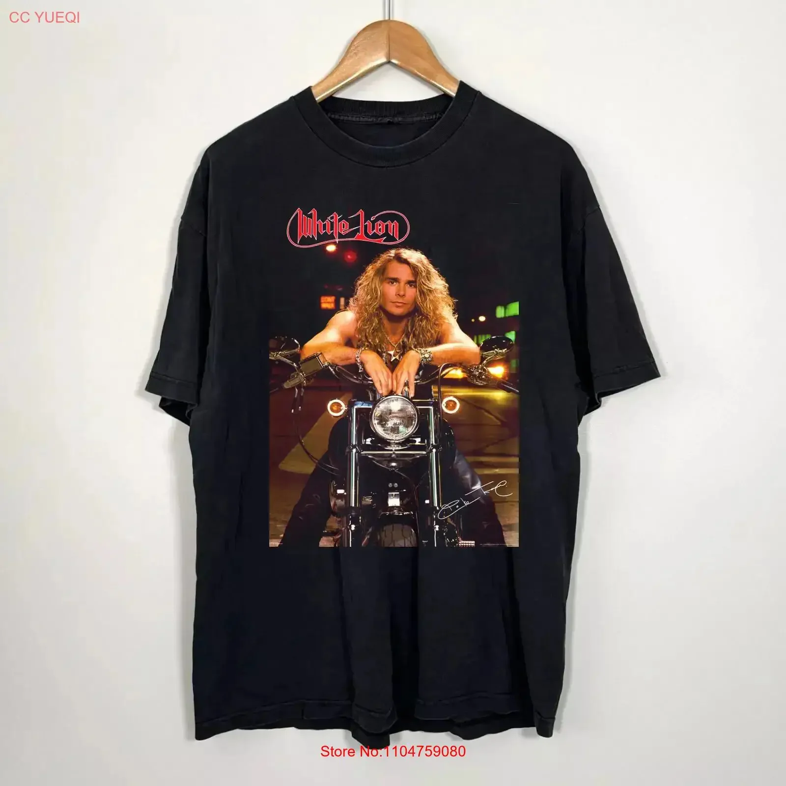 Camiseta Branca Lion Mike Tramp Band Poster, Todos os Tamanhos S a 5XL, Fan AT91, Vintage, Streetwear, Casual, Unissex, Respirável