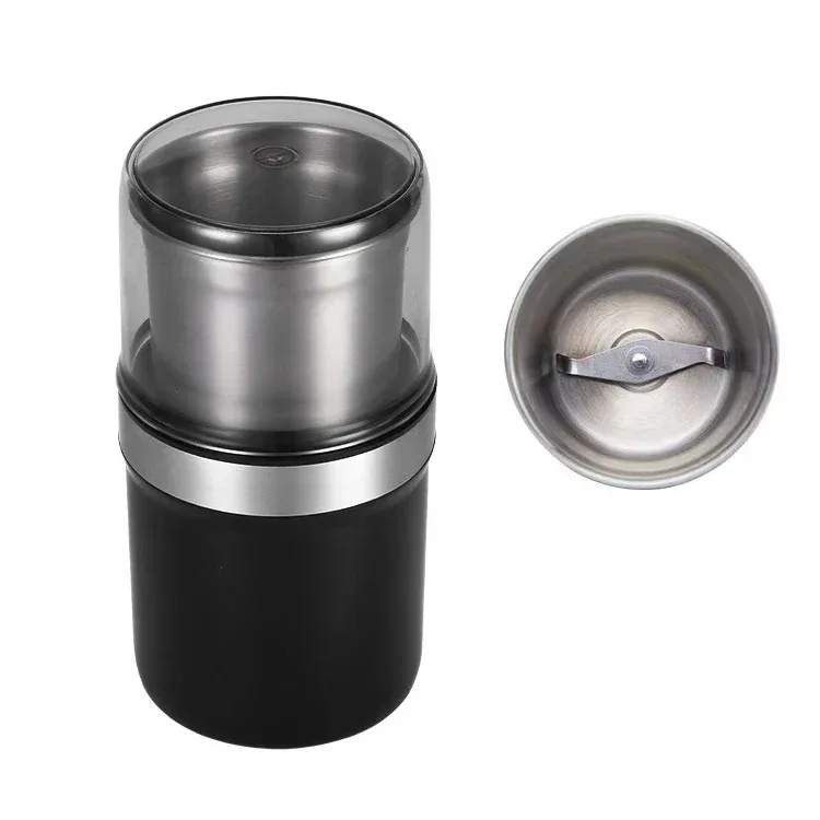 2025 Electric Coffee Grinder Spice Herb Grinder with 1 stainless steel blade removable, 200W motor efficient grinding, for vanil