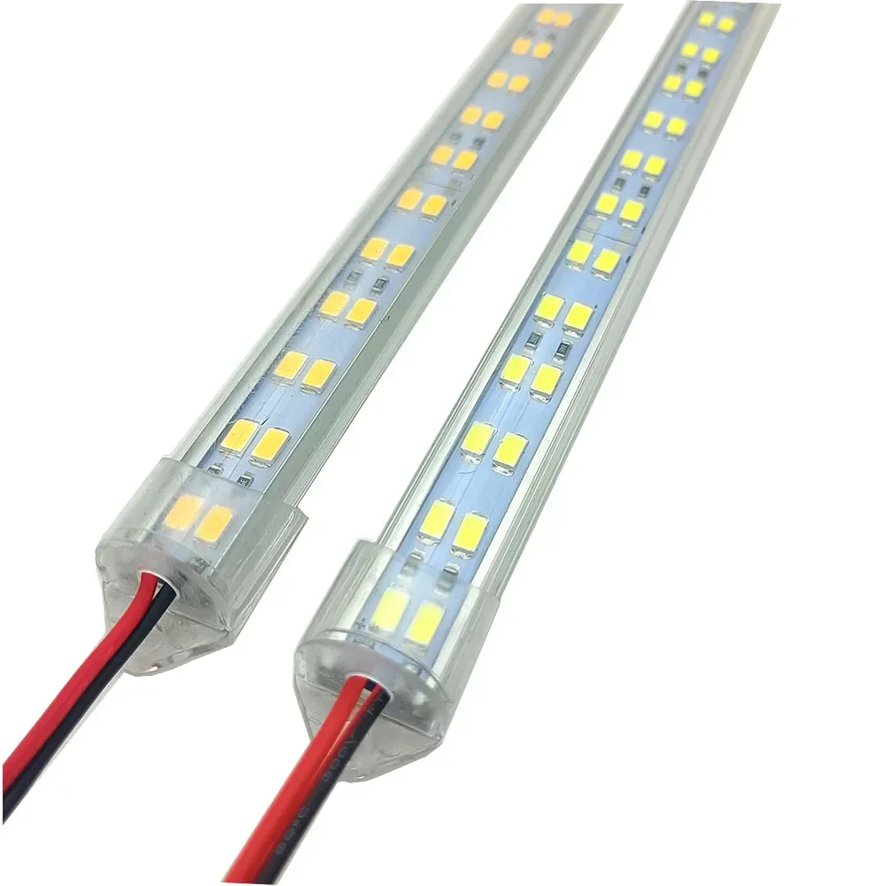 DC12V/24V 24/48 LED Light Strip Hard Rigid Strip Bar Light Aluminium shell+pc cover 5730 Lights Strip For DIY