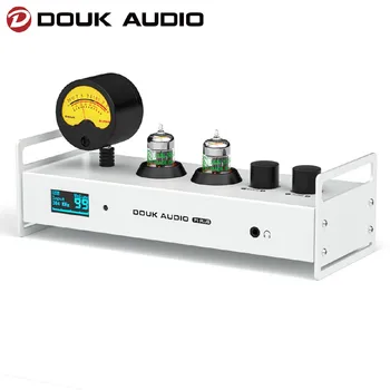 Douk Audio P1PLUS Bluetooth 튜브 프리앰프 USB DAC 헤드폰 앰프(VU 미터 지원 DSD256 포함)