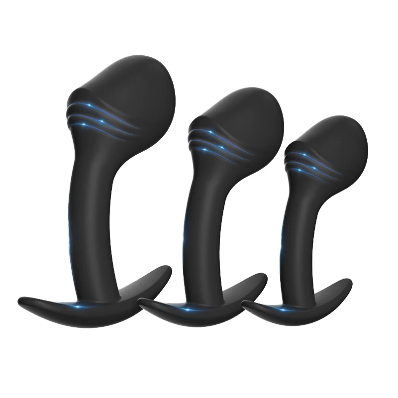 HOT! 1 Pc Safe Silicone Anal Plug Butt Plug Unisex Sexy Buttplug 3 Different Size Prostate Massager Adult Sex Toys For Men/Women