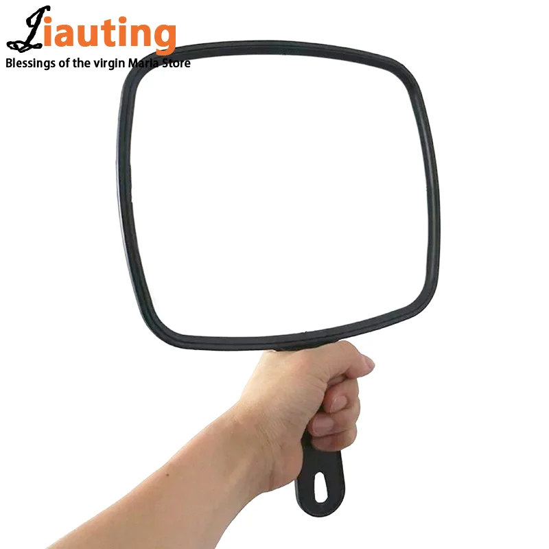 Handheld Mirror Professional Handheld Salon Barbers Hairdressers Mirror With Handle Practical Hand Mirror For Home