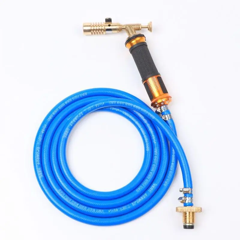 2.5m Flame Welding Torch Copper Aluminum Soldering Tool Liquefied Propane Gas Torch For Precious Metal Melting Gas Torch Blower