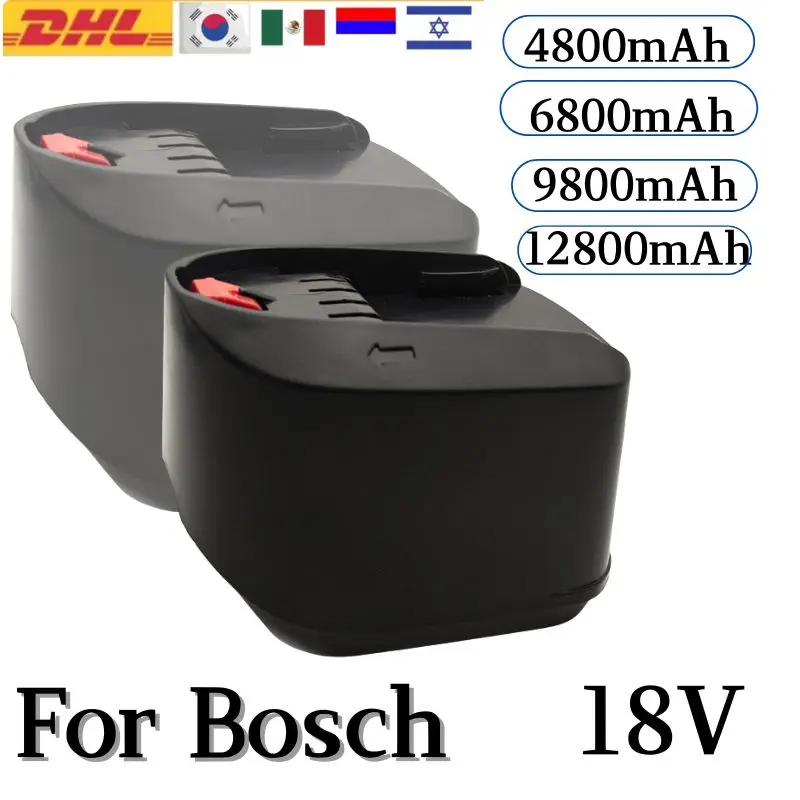 

For Bosch 18V 12.8AH Li-ion Rechargeable Tool Battery PBA PST PSB PSR Bosch Home, Garden Tools (TypeC only) AL1810CV AL1815CV