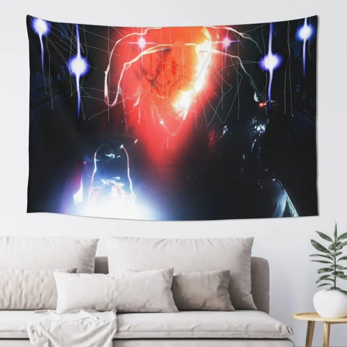 

Red Light HQ bladee album cover Tapestry Aesthetic Room Decor Korean Japanese Room Decor Wallpaper Bedroom Tapestry