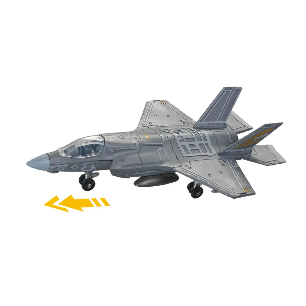1:72 Scale ABS Attack Fighter US Air Force F-35 Model DIY Assemble Die-Casting Military Plane Model 3D Puzzle For Collection Gif
