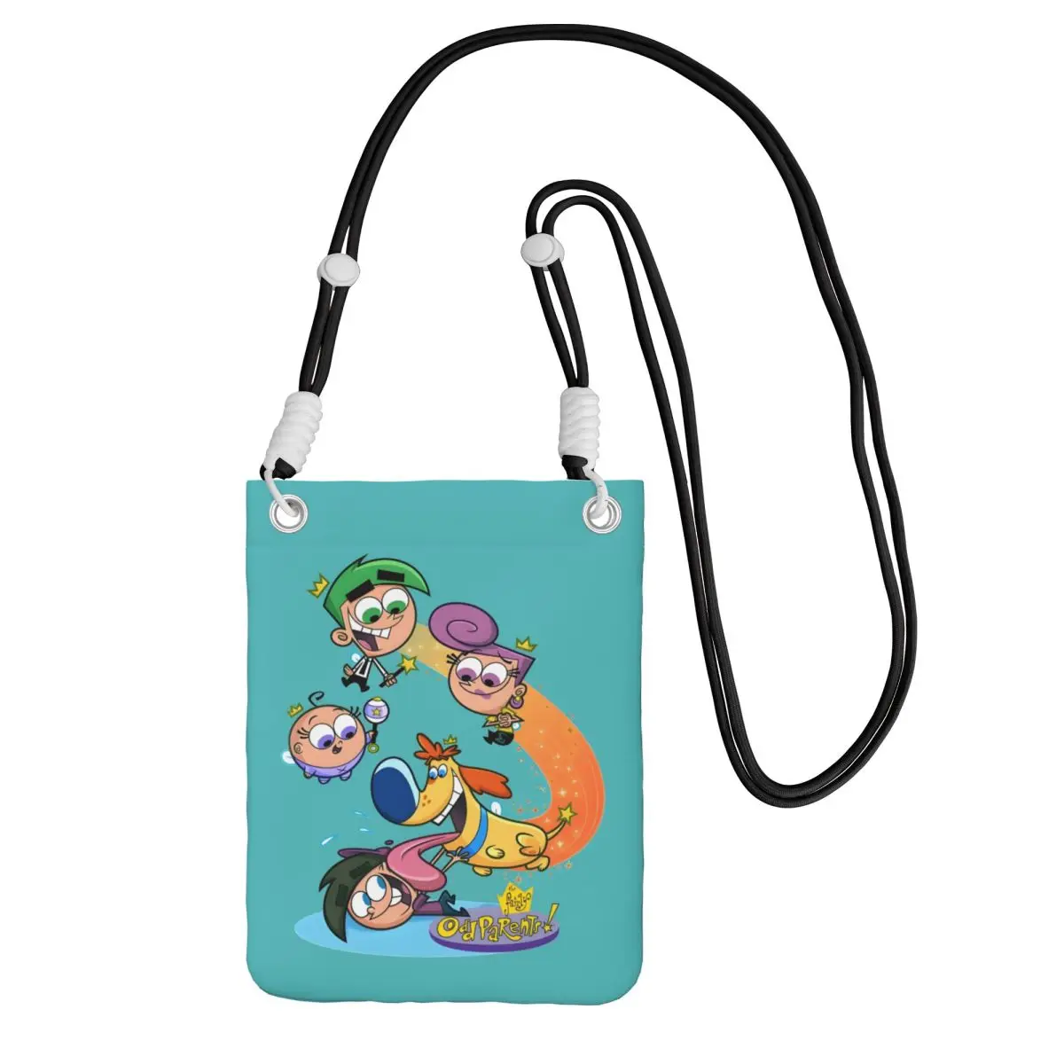 

Custom The Fairly Oddparents Smart Phone Wallet With Strap Animation Crossbody Bag Men Women Cycling Camping Mobile Phone Bag