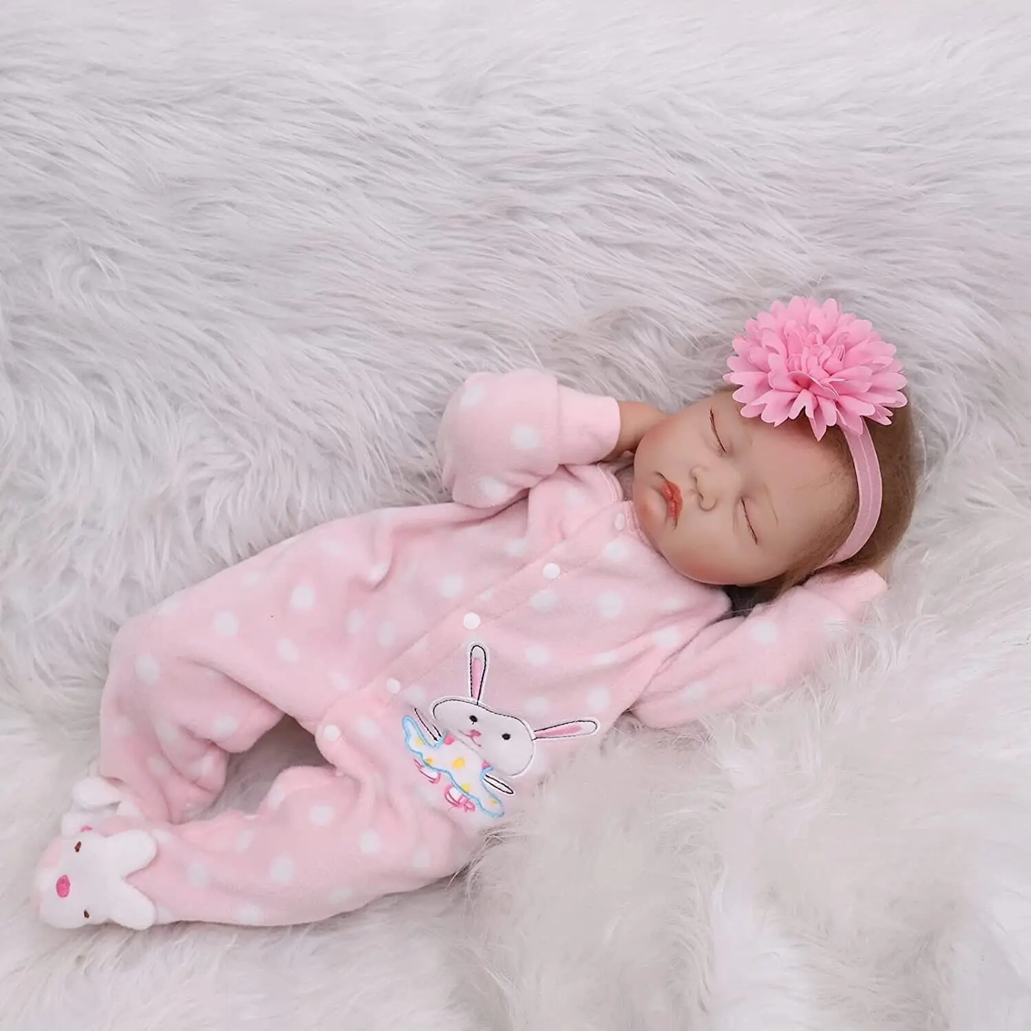 Handmade Lifelike Reborn Baby Doll 55cm Silicone