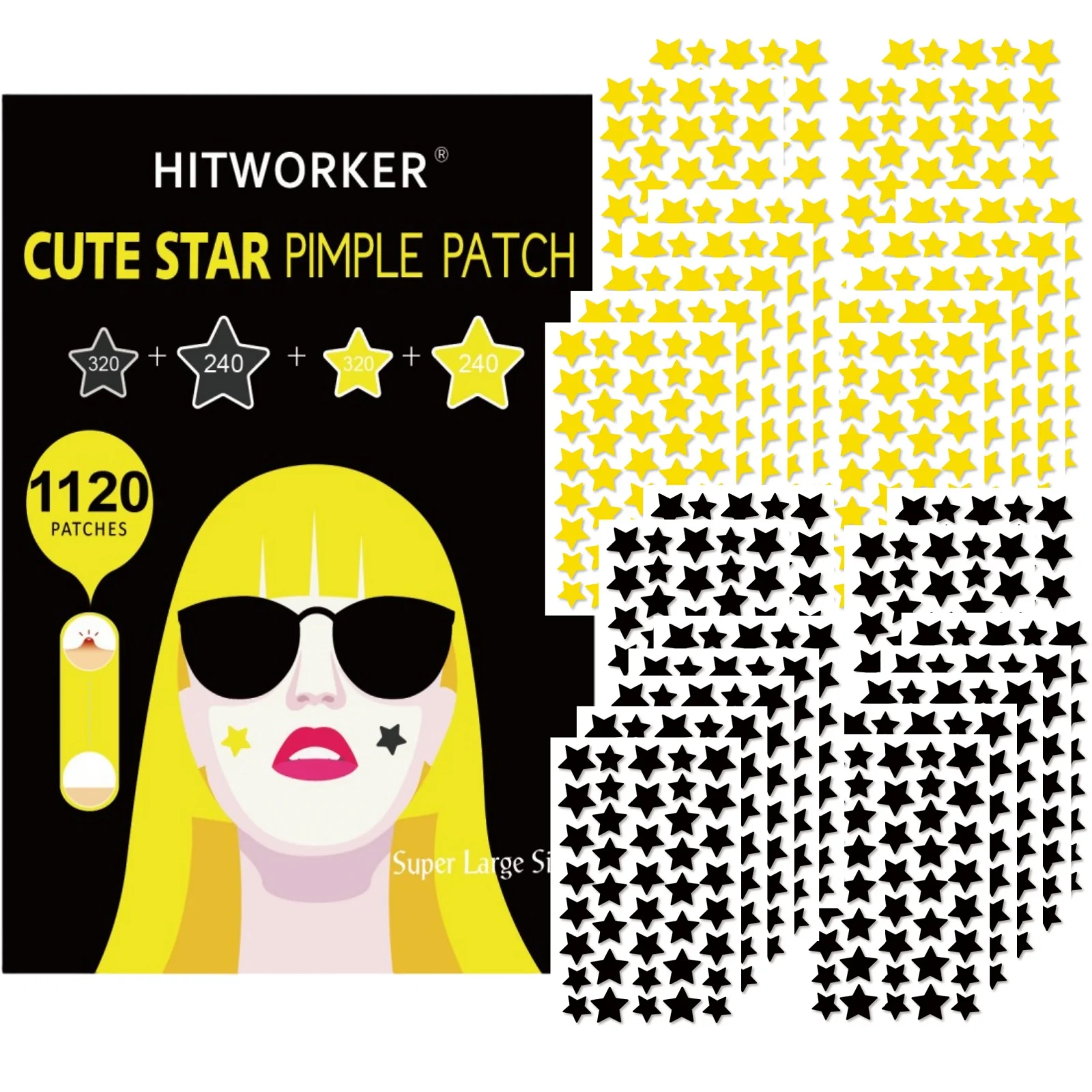 1120pcs Salicylic Acid Acne Patches Quickly Absorb Pus And Secretion for Fast-acting Results Acne Treatment Patches