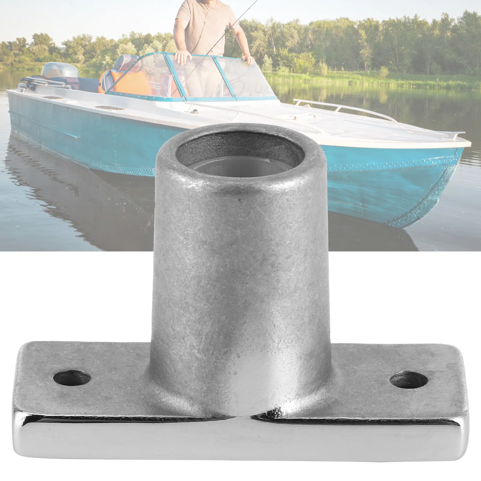 

Top Mount Oar Lock Socket Holder T‑Shaped Bracket 316 Stainless Steel for Marine Yacht Marine Oar Holder Paddle Accessories