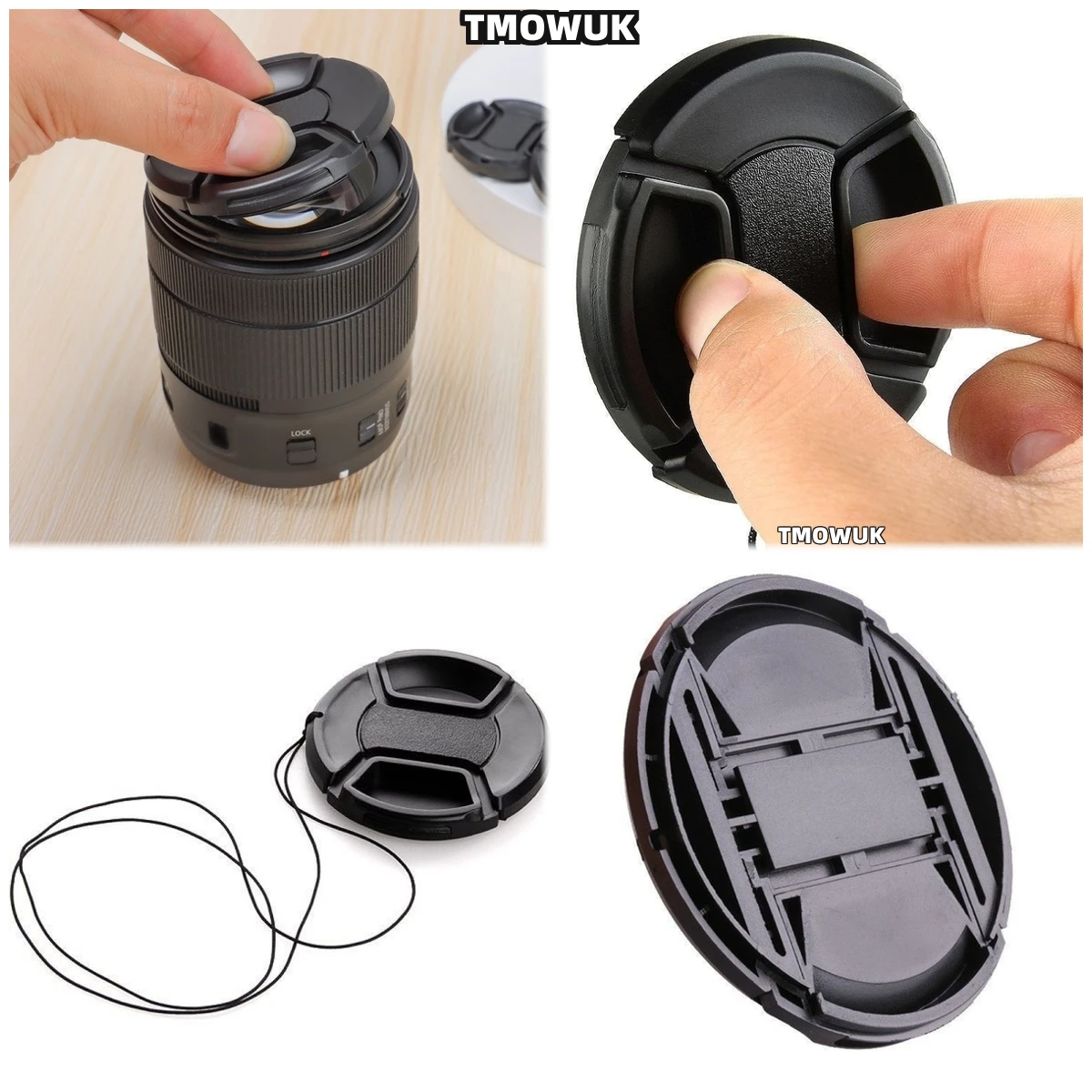 

For OLYMPUS PEN E-PM12345678910 E-M1 510 OM E-3 Camera Lens Cap Protective Cover Center Pinch Snap-on 49mm 52 55 58 62 67 72 7