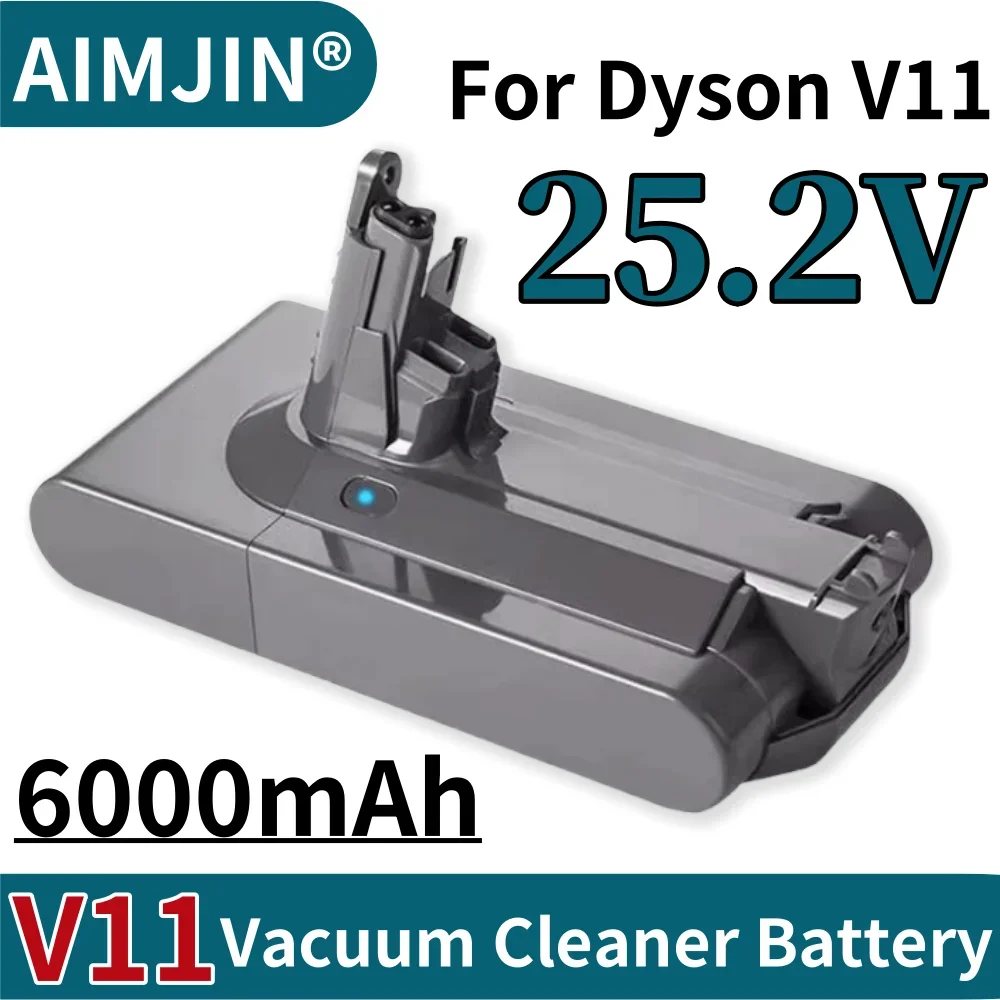 ダイソン V11 SV14 シリーズ 25.2V 充電式バッテリー 6000mAh 適切な掃除機交換用バッテリー V11 970145-02