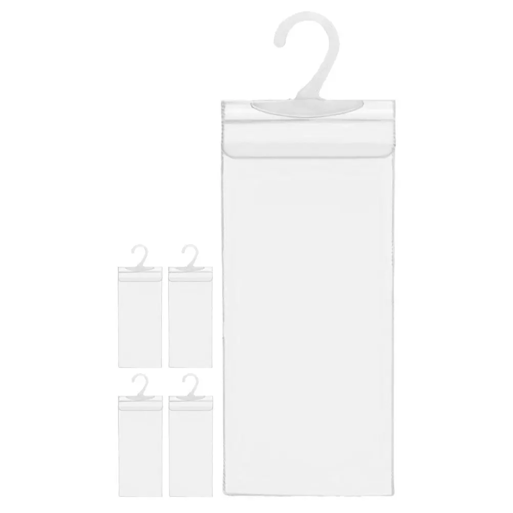 

5pcs Handicap Placard Holder Transparent Parking Permit Holder For Disabled Large Hook Secure Hanging Storage Bag For Car