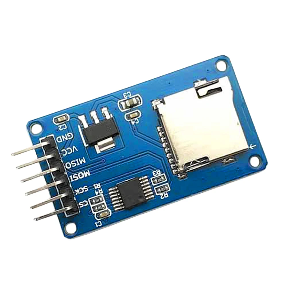 Micro SD Module SPI Storage Expansion Board 5V 3.3V Memory Shield Module 6 Pins Mini TF Card Module for Arduino DIY Kit