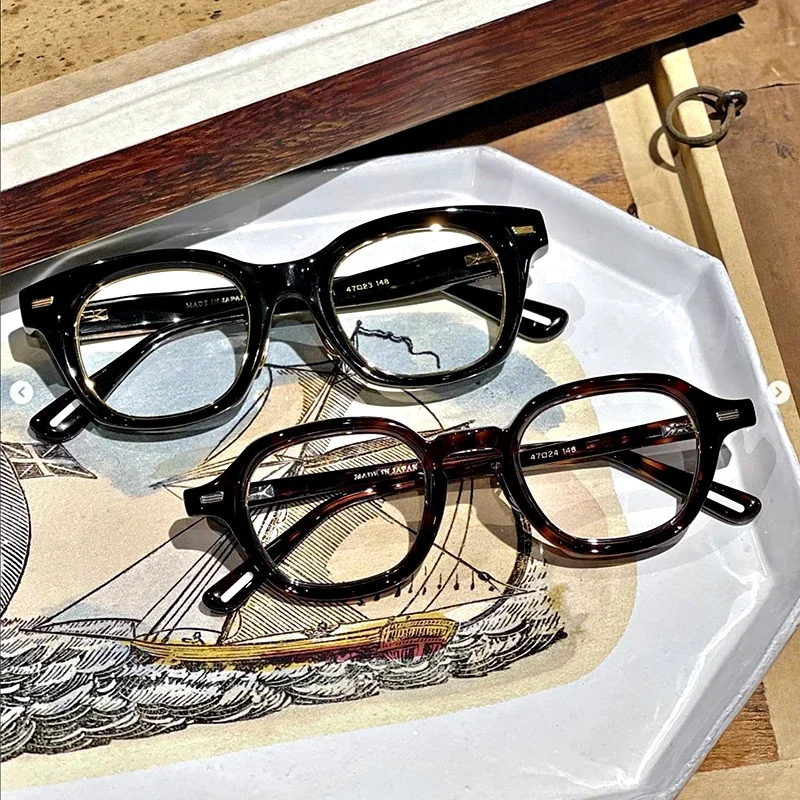 Fashion Acetate Large Frame Men's Personality Trend Outdoor Handmade Women's Myopia Reading Glasses Frames BEACON