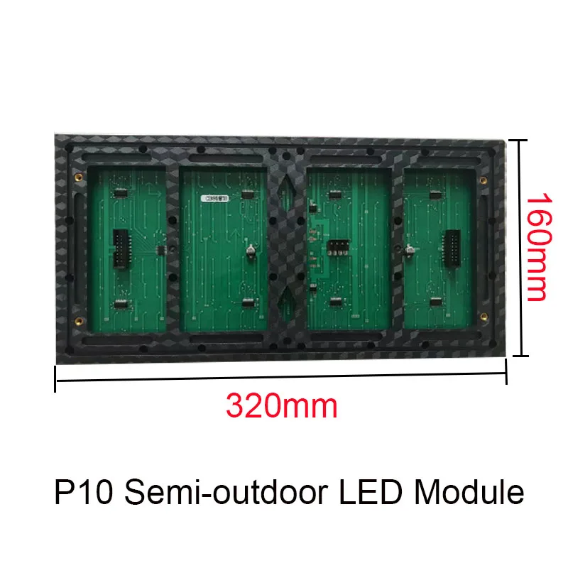 P10 led semi-externo smd módulo de cor única 32*16 pixels 1/4scan módulo de cor vermelha display led módulo de publicidade