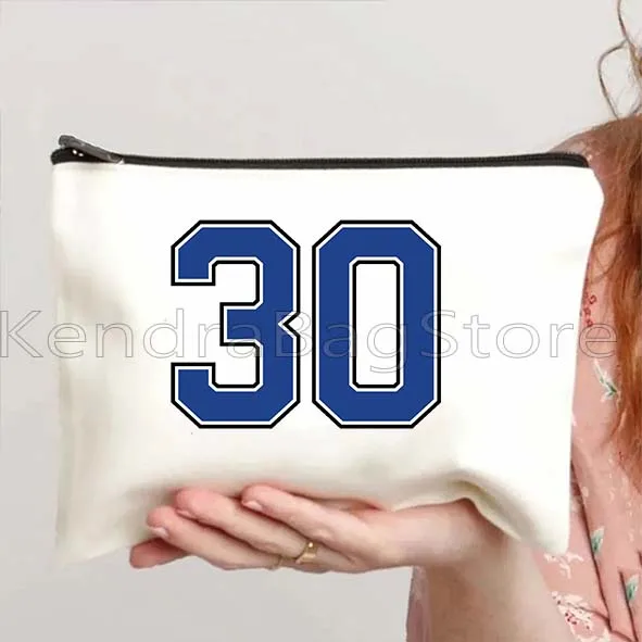 الرياضة محظوظ جيرسي أرقام الهدايا قماش حقيبة مستحضرات التجميل حقيبة مستحضرات تجميل مقلمة المدرسة سستة الحقيبة أكياس القطن تخزين حقيبة القطن
