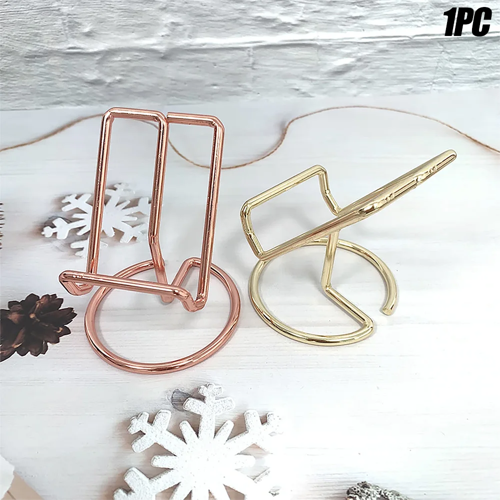 Easy Use Multipurpose Phone Holder Reading Organizer Home Office Iron Wire Gift Stable Display Stand Sturdy Desktop Mount