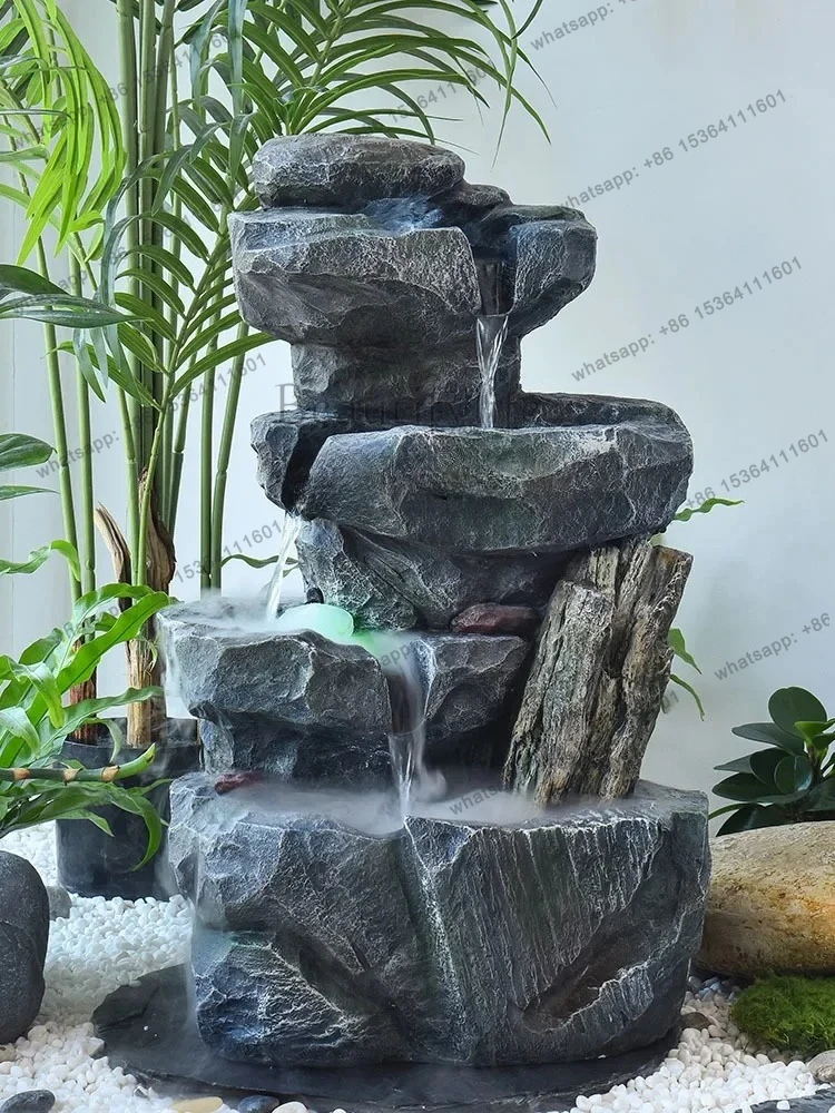 

Modern Minimalist Floor Courtyard Rockery Water Fountain Decoration Circulating Water Entrance Water Landscape Decoration