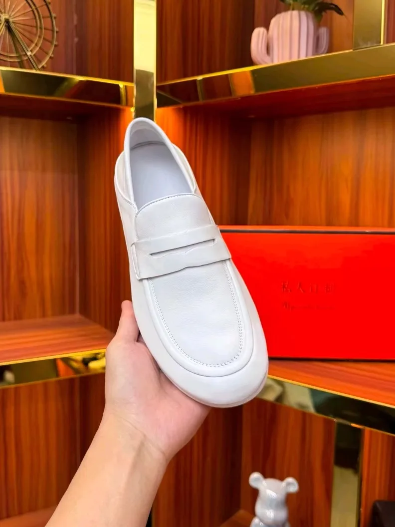 

Новые мужские повседневные туфли 1850 из мягкой кожи: комфортные, высококачественные, модные, универсальные, деловые, в европейском стиле, элегантные, на плоской подошве.