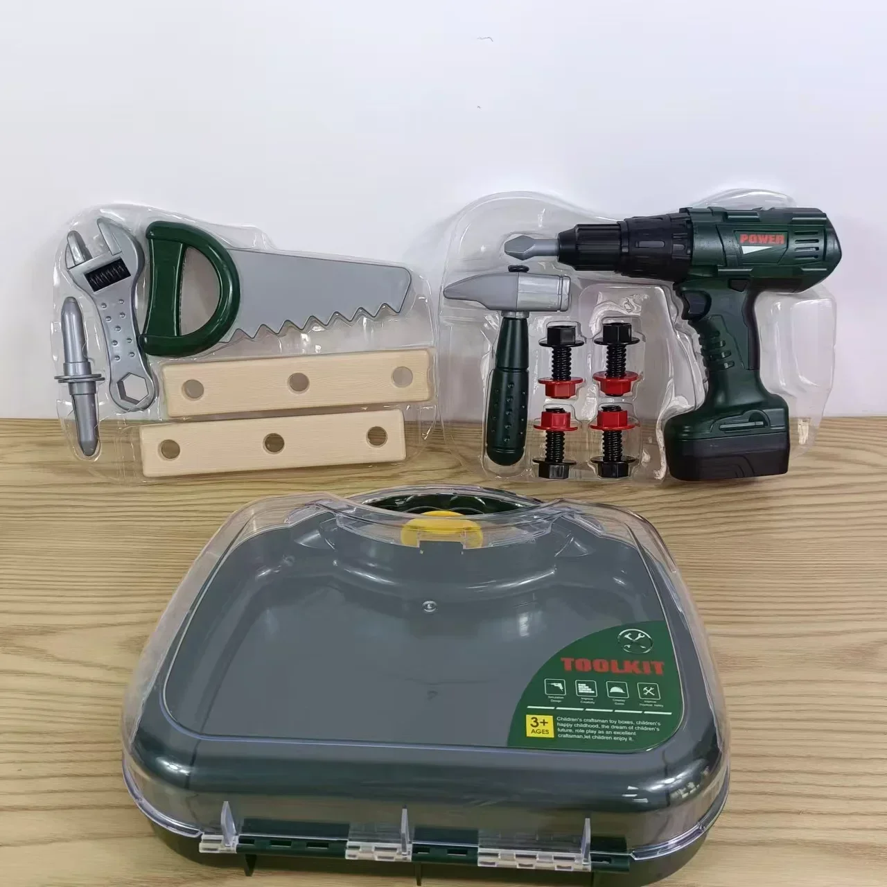 Kreative Reparatur Werkzeug Wartung werkzeuge Set Toolbox Pretend Spielen Spielzeug Haus Garten Werkzeug Elektrische bohrer Säge hammer set kinder junge geschenk