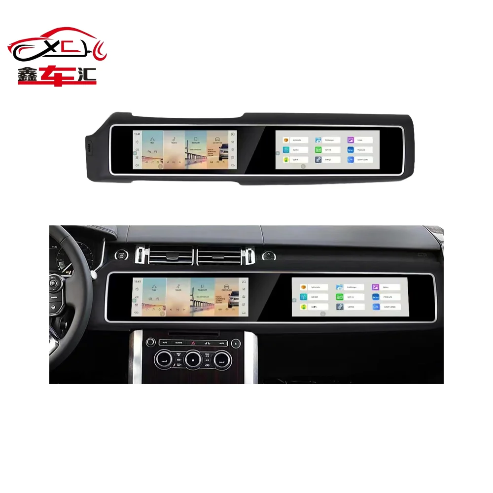 

12.3" Dual Screen Android Car Radio For Range Rover Sport L494 Vogue L405 2013 2017 Multimedia Video Player Navigation Carplay