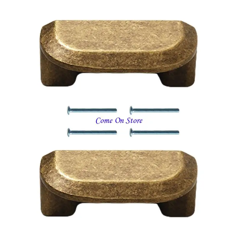 M6CF Vintages الخزانات البرونزية العتيقة مقابض الأبواب مجموعة من تصاميم 2 من الزخارف المنزلية وتجديد الأثاث