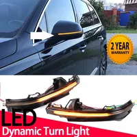 2pcs Flowing Mirror Dynamic LED Turn Signal Light Car Styling For Audi Q5 SQ5 FY 2018-23, Q7 SQ7 4M 2016-2023