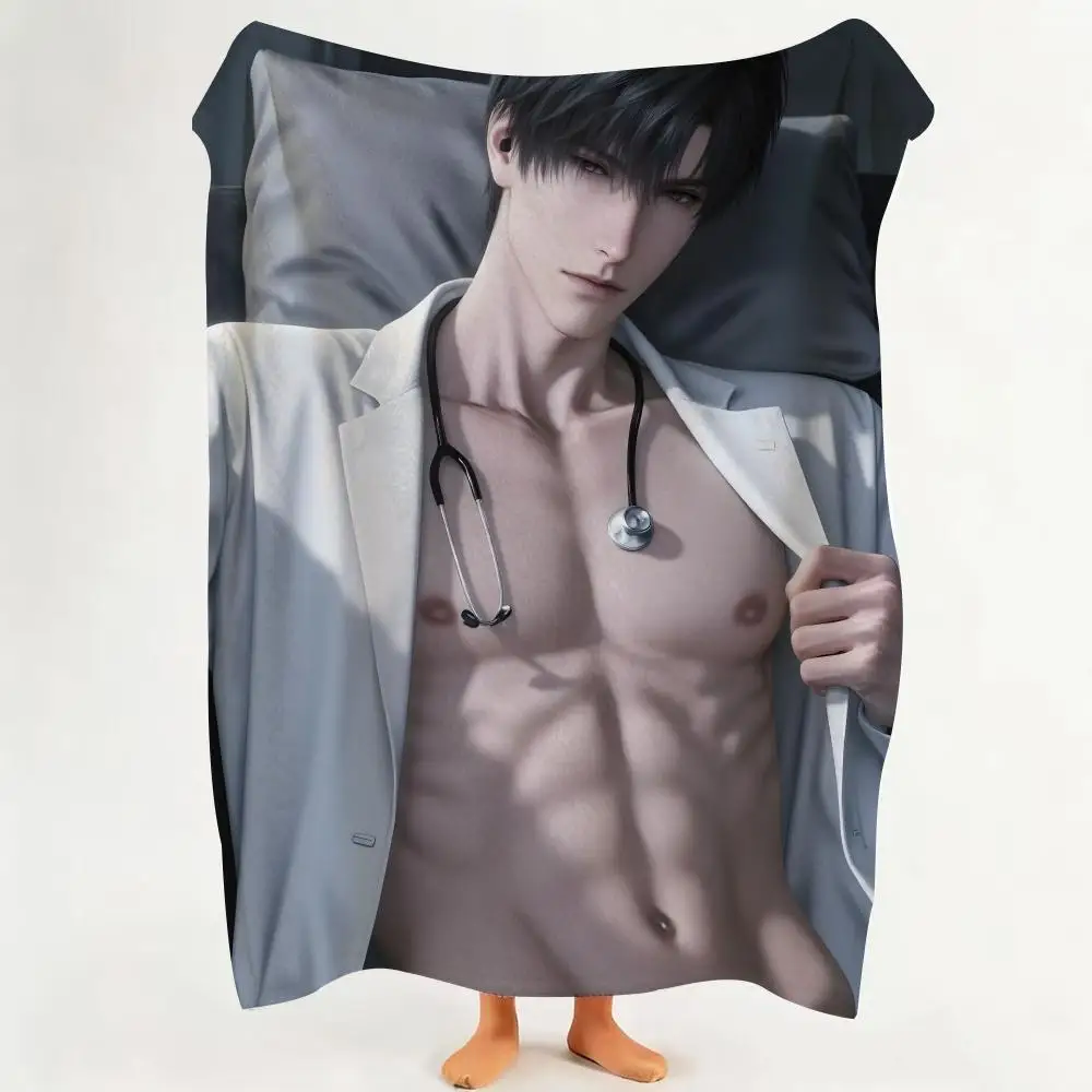 Game L-Love a-and D-Deepspace Throw Flannel Throw Blanket Suitable for Sofa、Living Room、Bedroom