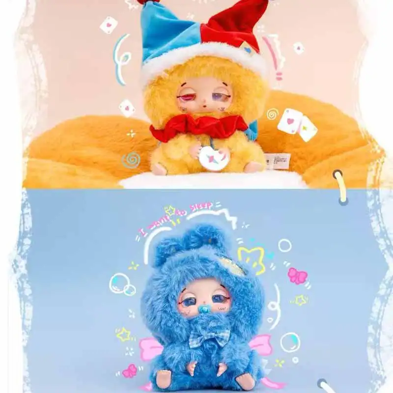 Boneka Seri Keberuntungan Bayi Tiga, Kotak Misteri Boneka Plush, Gantungan Tas Kartun, Model Ornamen Mainan yang Indah, Hadiah Kotak Kejutan Misteri