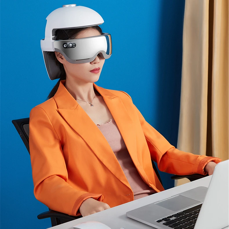 

OEM ODM Head Massager Wireless Scalp Massager Automatic Vibration Heating Voice Broadcast Scalp Head Massager