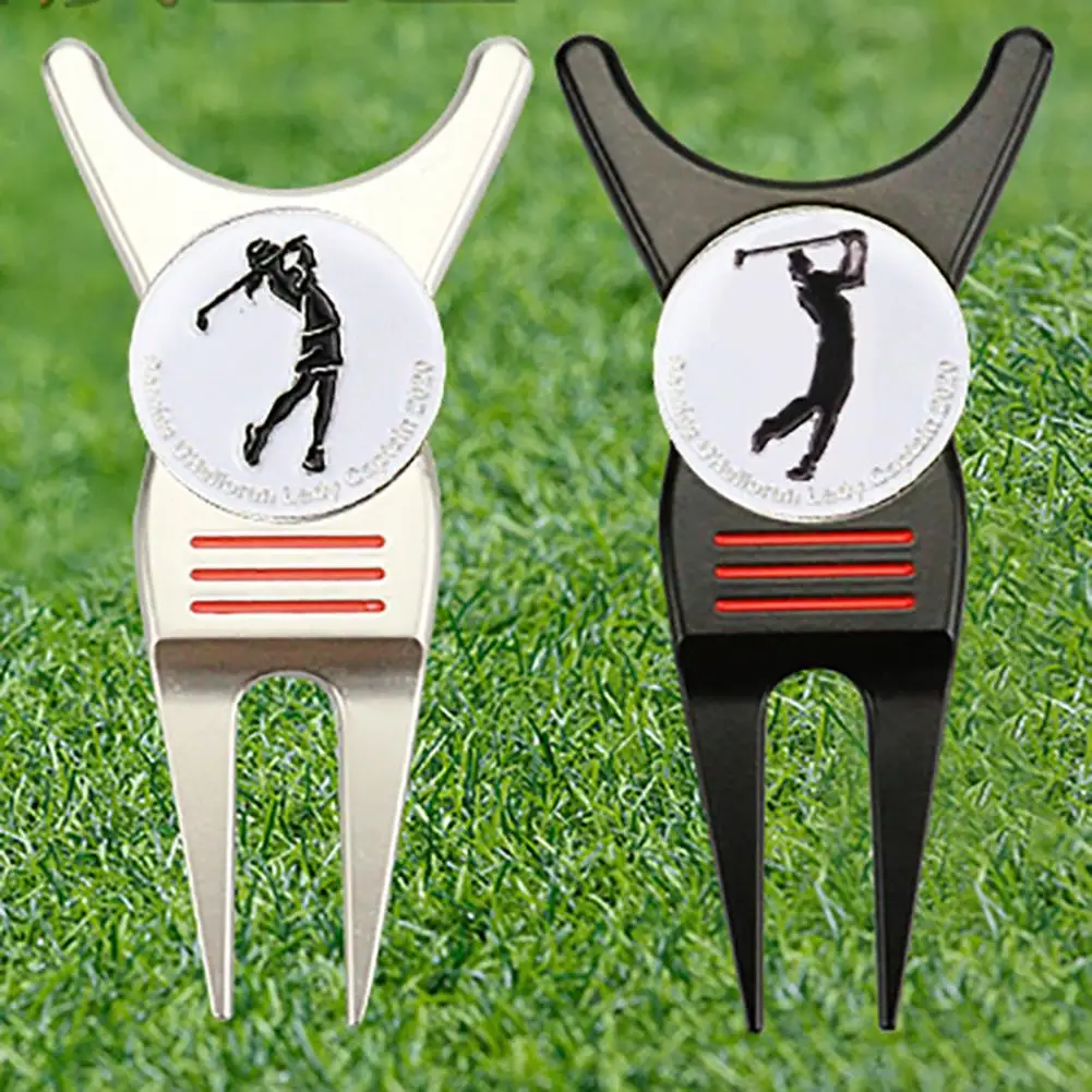 

Golf Fork U Type Multi-function Portable Pitch Mark Repair Tool Ball Marker for Golf Sport Golfing Pitch Repair Ball Marker